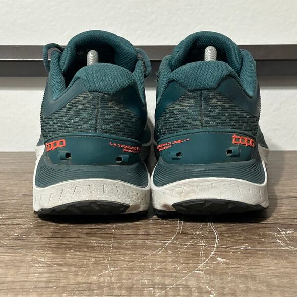Topo Ultraventure 4 Men’s Athletic Running Shoes Size 10 Dark Teal/Orange - Picture 4 of 8